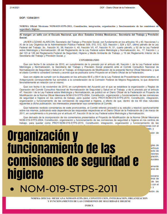 NOM 019 STPS 2011